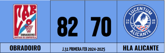 J.31 Primera FEB 2024-2025 – «Las gaitas nos dejaron aturdidos»